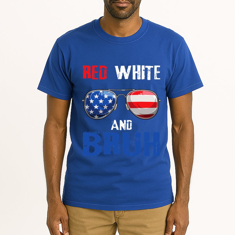 Red White And Bruh 4th Of July Tall T-Shirt