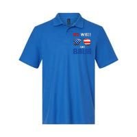 Red White And Bruh 4th Of July Softstyle Adult Sport Polo