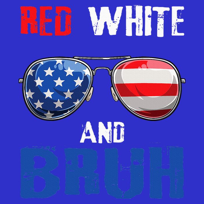 Red White And Bruh 4th Of July Magnet