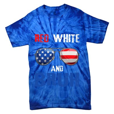 Red White And Bruh 4th Of July Tie-Dye T-Shirt