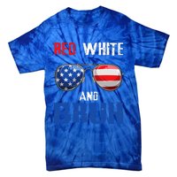 Red White And Bruh 4th Of July Tie-Dye T-Shirt