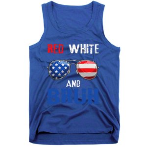 Red White And Bruh 4th Of July Tank Top