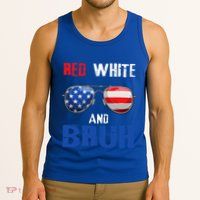 Red White And Bruh 4th Of July Tank Top