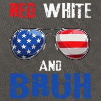 Red White And Bruh 4th Of July Cotton Canvas Backpack