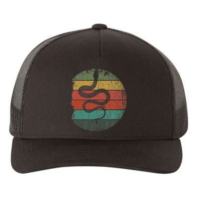 Retro Wild Animal Rainforest Zoo Keeper Pet Gift Snake Yupoong Adult 5-Panel Trucker Hat