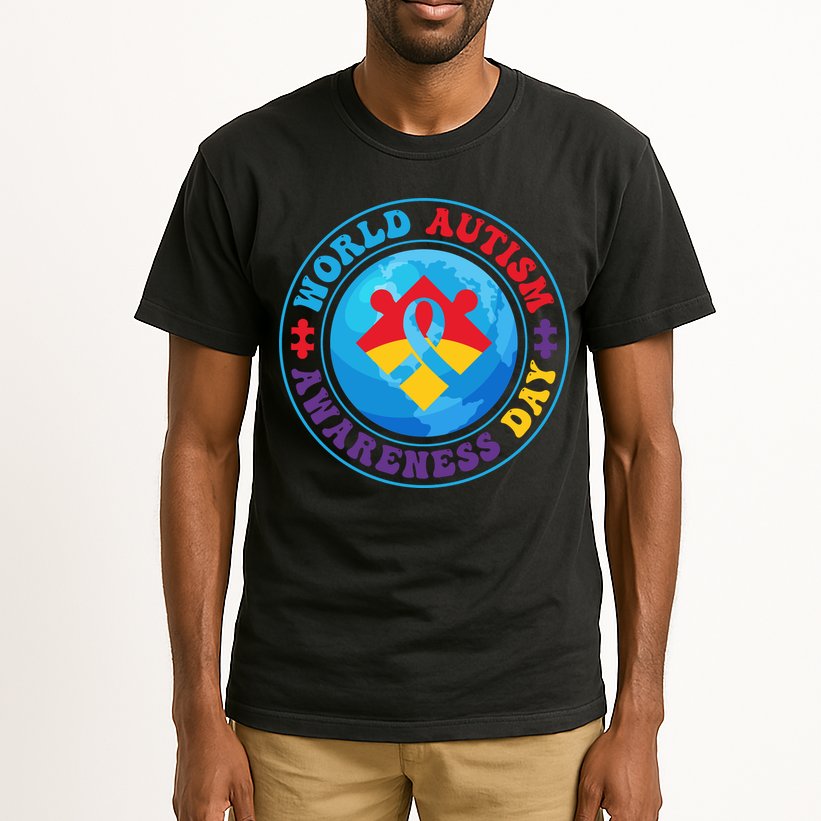 Ribbon World Autism Awareness Day Tall T-Shirt