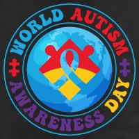 Ribbon World Autism Awareness Day Adult Drive Performance Visor
