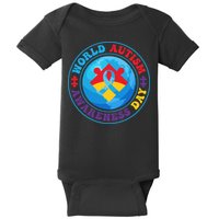 Ribbon World Autism Awareness Day Baby Bodysuit