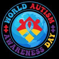 Ribbon World Autism Awareness Day Baby Bodysuit