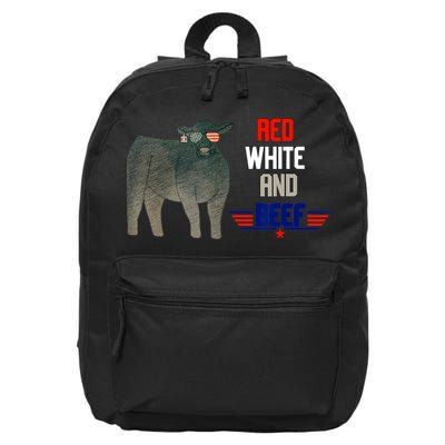 Red White And Beef 16 in Basic Backpack