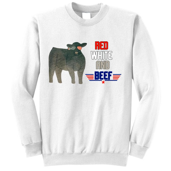 Red White And Beef Sweatshirt