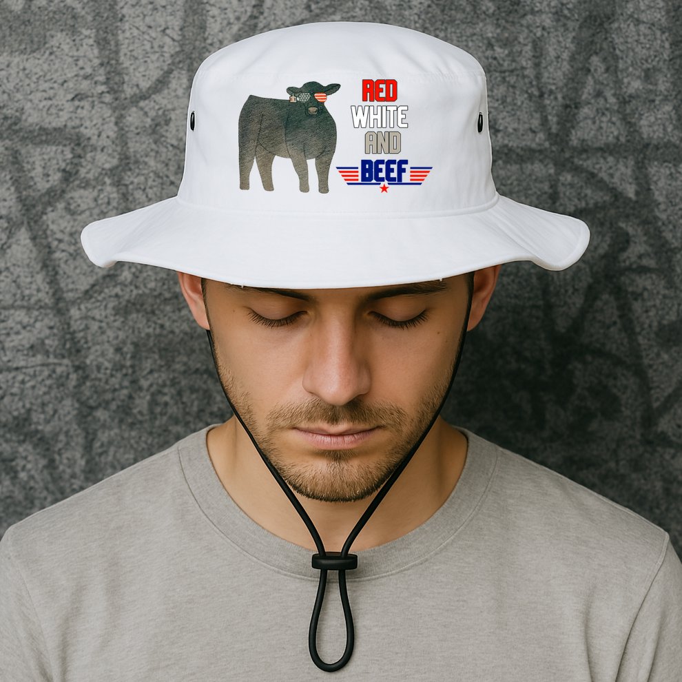 Red White And Beef Bucket Hat