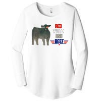 Red White And Beef Women's Perfect Tri Tunic Long Sleeve Shirt