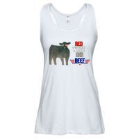 Red White And Beef Ladies Essential Flowy Tank