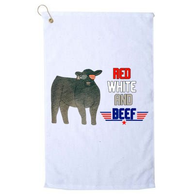 Red White And Beef Golf Towel