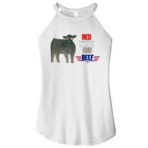 Red White And Beef Women's Perfect Tri Rocker Tank