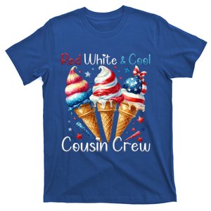 Red White And Cool Cousin Crew 4th Of July Us American Flag Gift T-Shirt