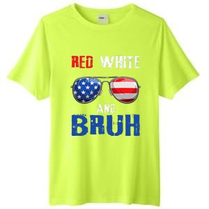 Red White And Bruh 4th Of July Boy Patriotic Tall Fusion ChromaSoft Performance T-Shirt