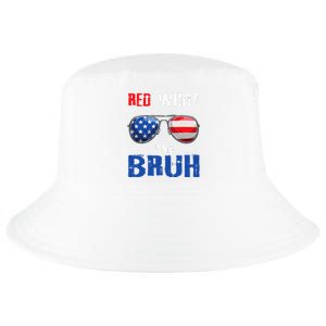 Red White And Bruh 4th Of July Boy Patriotic Cool Comfort Performance Bucket Hat