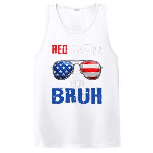 Red White And Bruh 4th Of July Boy Patriotic PosiCharge Competitor Tank