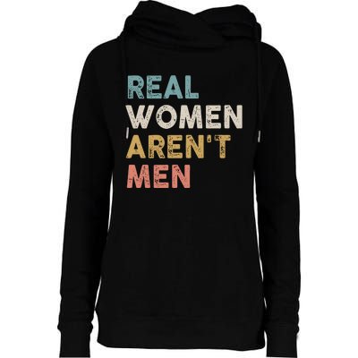 Real Women Aren’t Men Womens Funnel Neck Pullover Hood