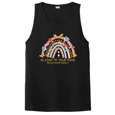 Rainbow With Butterflies Mental Health Awareness Gift PosiCharge Competitor Tank