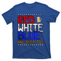 Red White Blue National Beer Day Gift T-Shirt