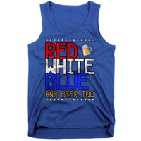 Red White Blue National Beer Day Gift Tank Top