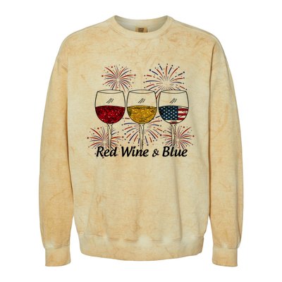 Red Wine & Blue Colorblast Crewneck Sweatshirt