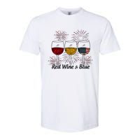 Red Wine & Blue Softstyle CVC T-Shirt