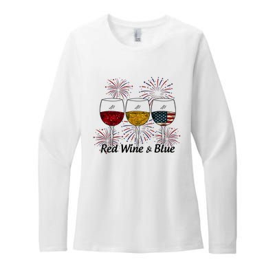 Red Wine & Blue Womens CVC Long Sleeve Shirt