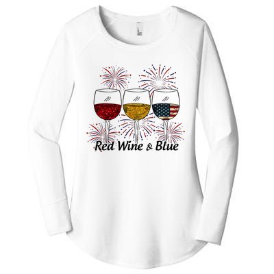 Red Wine & Blue Women's Perfect Tri Tunic Long Sleeve Shirt