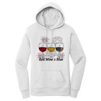 Red Wine & Blue Women's Pullover Hoodie