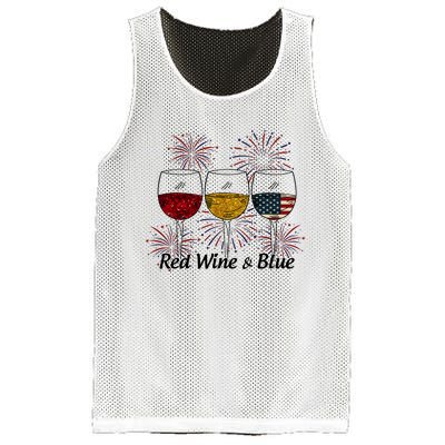 Red Wine & Blue Mesh Reversible Basketball Jersey Tank