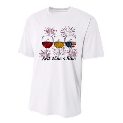 Red Wine & Blue Performance Sprint T-Shirt