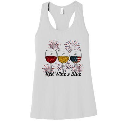 Red Wine & Blue Women's Racerback Tank