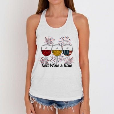 Red Wine & Blue Women's Knotted Racerback Tank