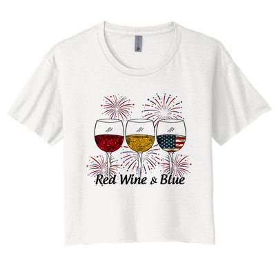 Red Wine & Blue Women's Crop Top Tee