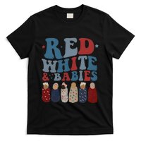 Red White Babies NICU Nurse 4th Of July Neonatal Nursing T-Shirt