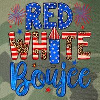 Red White & Boujee Summer Funny Drinking 4th of July US Flag Legacy Tie Dye Trucker Hat