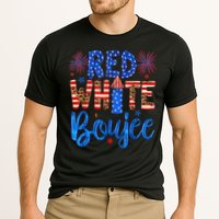 Red White & Boujee Summer Funny Drinking 4th of July US Flag Performance Shirt