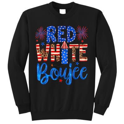 Red White & Boujee Summer Funny Drinking 4th of July US Flag Sweatshirt