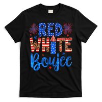 Red White & Boujee Summer Funny Drinking 4th of July US Flag T-Shirt