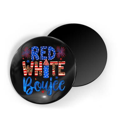 Red White & Boujee Summer Funny Drinking 4th of July US Flag Magnet