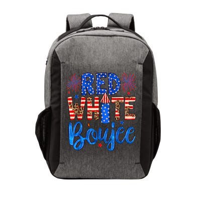 Red White & Boujee Summer Funny Drinking 4th of July US Flag Vector Backpack