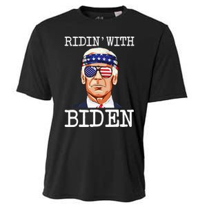 Ridin With Biden Vote Pro Joe Biden For President Cooling Performance Crew T-Shirt