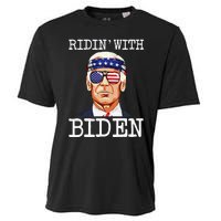 Ridin With Biden Vote Pro Joe Biden For President Cooling Performance Crew T-Shirt