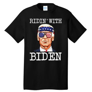 Ridin With Biden Vote Pro Joe Biden For President Tall T-Shirt