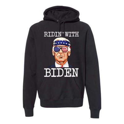 Ridin With Biden Vote Pro Joe Biden For President Premium Hoodie