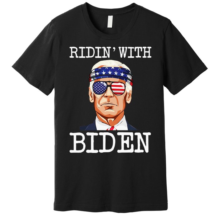 Ridin With Biden Vote Pro Joe Biden For President Premium T-Shirt